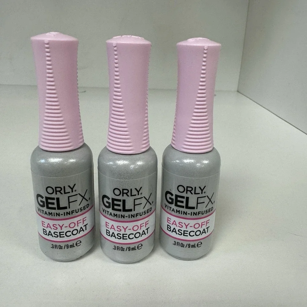 3 Pack Orly Gel FX Vitamin Infused EASY - OFF BASECOAT .3oz / 9mL